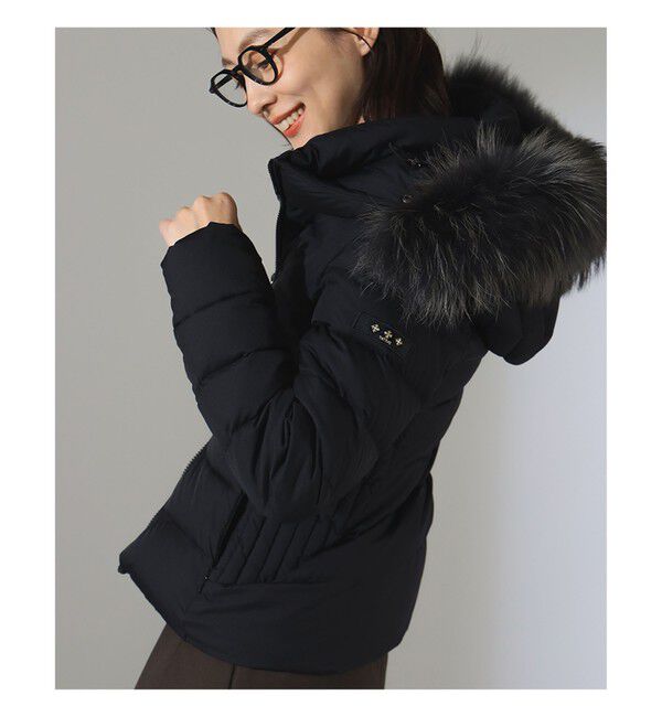 Demi-Luxe BEAMS 「【別注】TATRAS / KOSAVA セイル ファー ダウンジャケット」|ブルゾン・スタジャン|BLACK/GREY