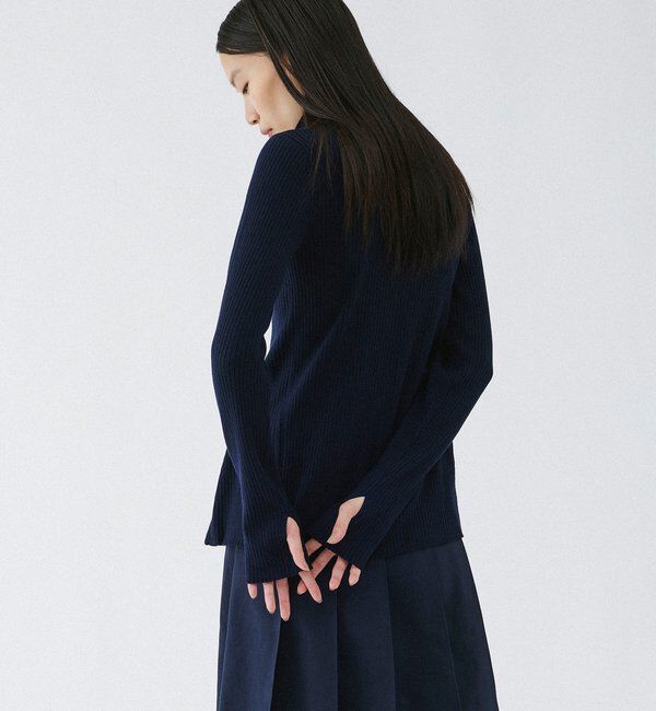  「【2026AW Debut】【UNFORM】カシミヤ混ジップリブニット」|ニット・セーター|