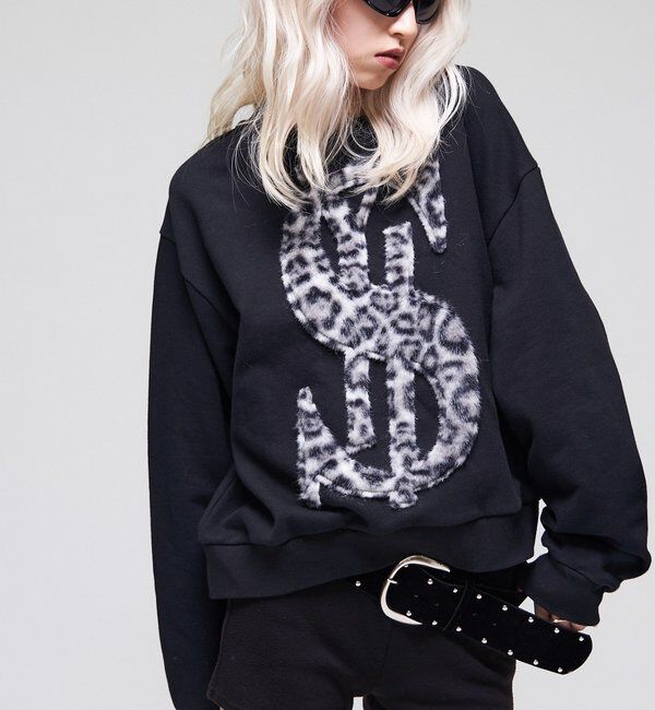  「【26AW LOOK掲載品番】【Sourcream】$ロゴファースウェット」|Tシャツ・カットソー|