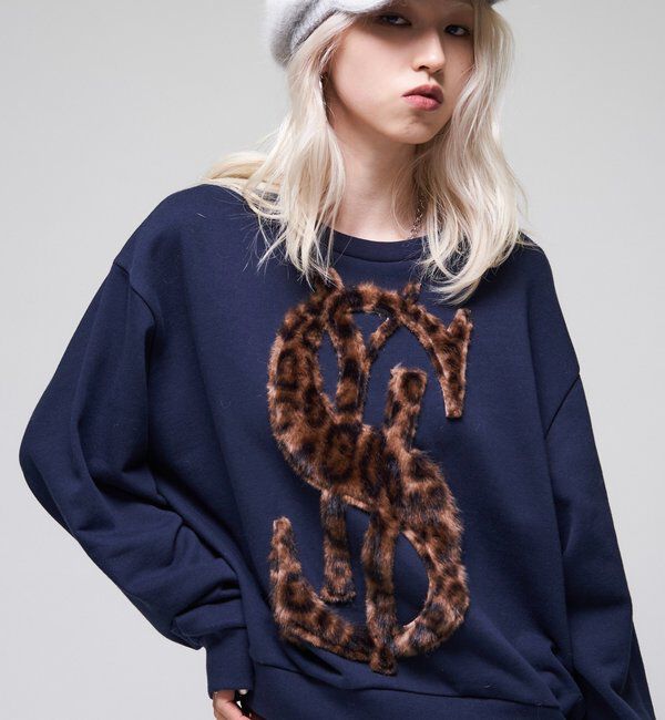  「【26AW LOOK掲載品番】【Sourcream】$ロゴファースウェット」|Tシャツ・カットソー|