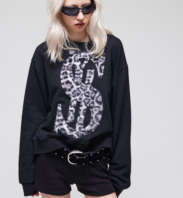  「【26AW LOOK掲載品番】【Sourcream】$ロゴファースウェット」|Tシャツ・カットソー|