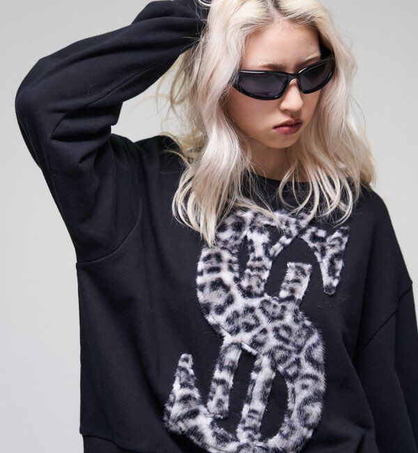  「【26AW LOOK掲載品番】【Sourcream】$ロゴファースウェット」|Tシャツ・カットソー|