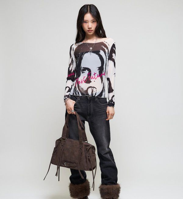  「【26AW LOOK掲載品番】シャーロットミューズパワーメッシュ」|Tシャツ・カットソー|