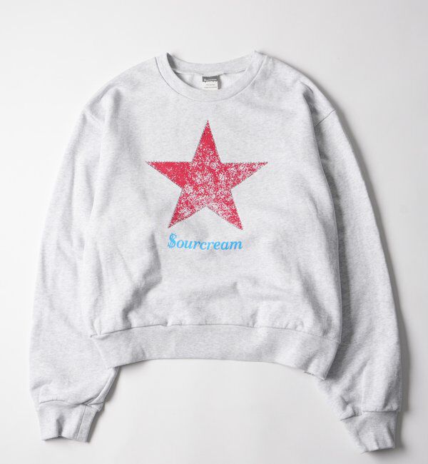  「【Sourcream】スターラインストーンクルースウェット」|Tシャツ・カットソー|ホワイト