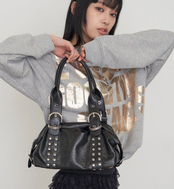  「【WEB限定】ダブルバックルミニボストンバッグ」|ボストンバッグ|