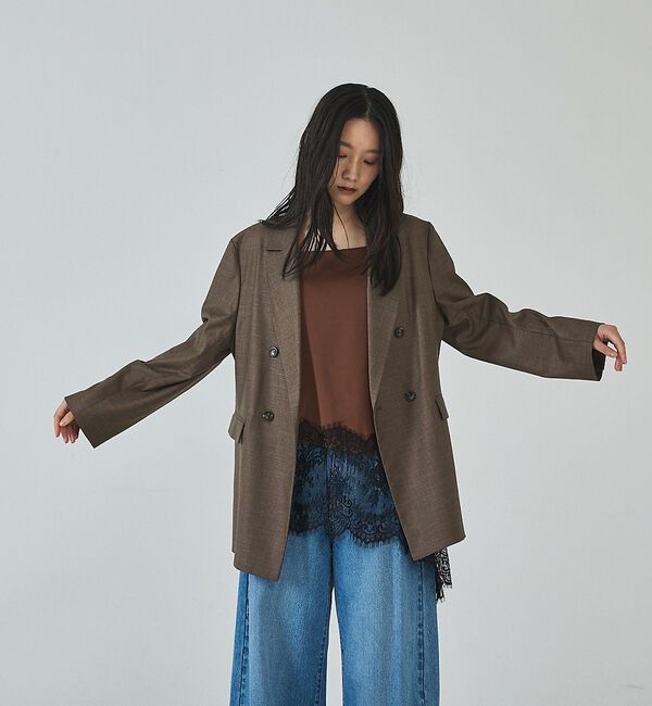 abahouse mavie「ライトメランジダブルジャケット」|その他|