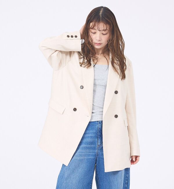 abahouse mavie「ライトメランジダブルジャケット」|その他|