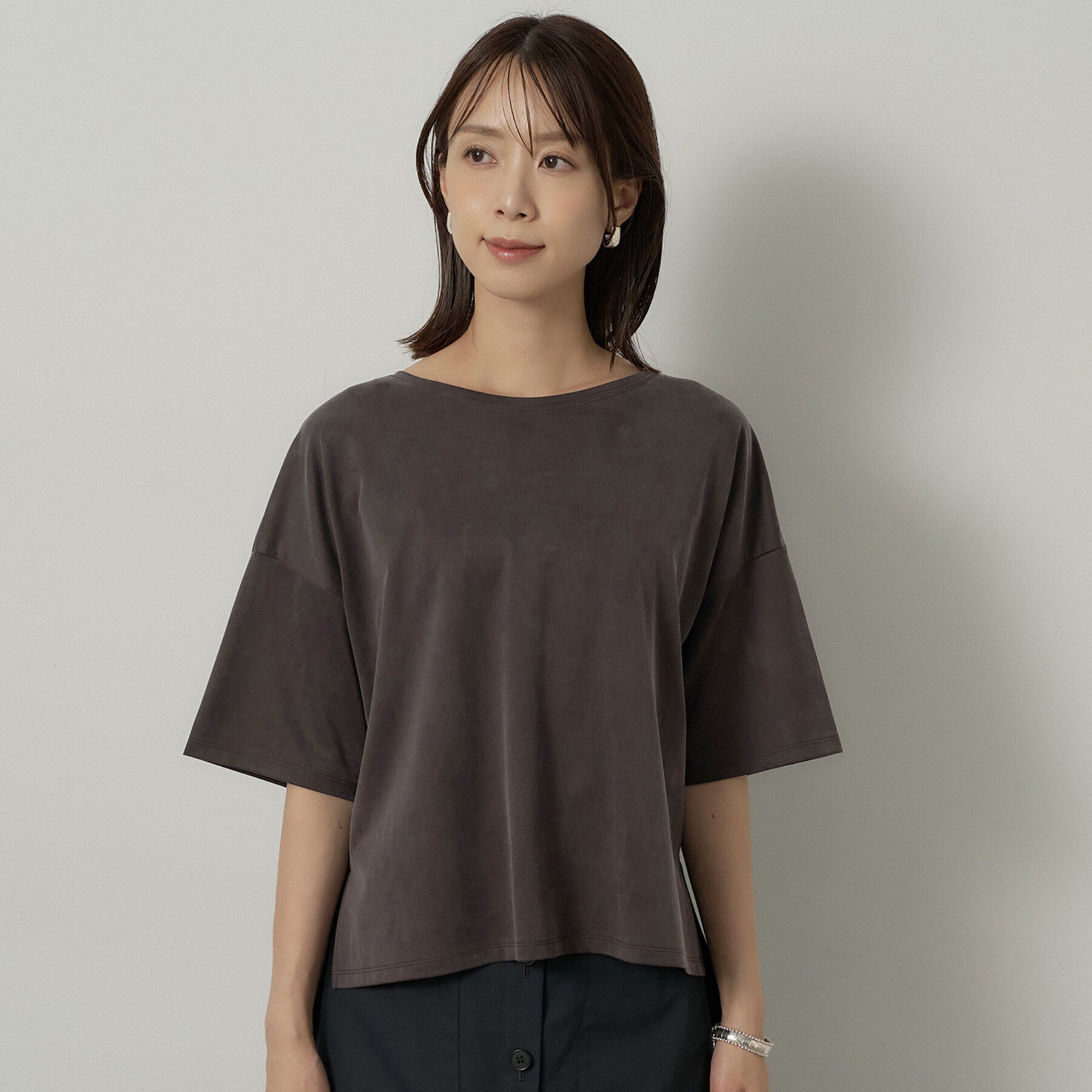 UNTITLED「【きれいめTシャツ/セットアップ可】ヴィンテージライクプルオーバー」|Tシャツ・カットソー|