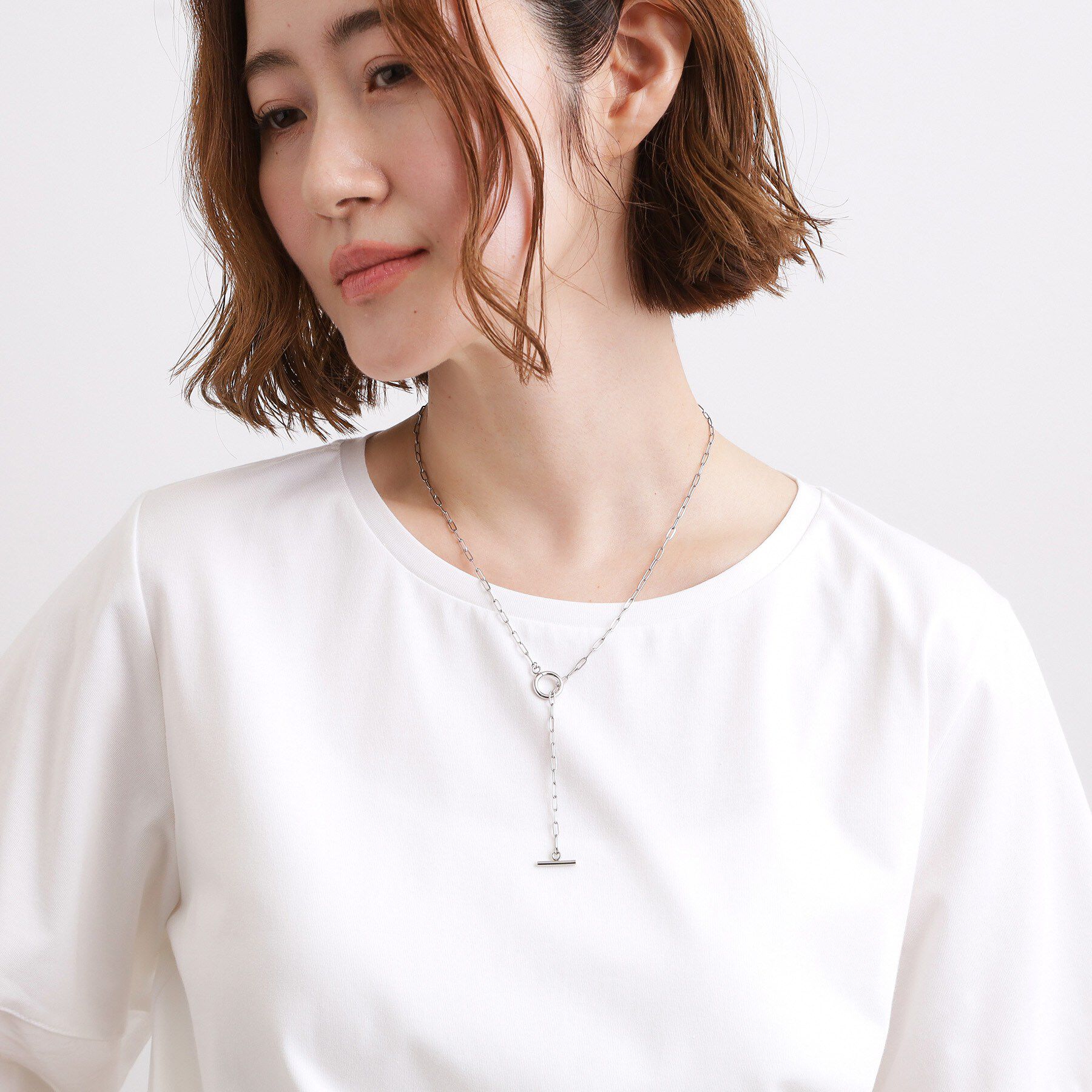grove「【ステンレス】デザインチェーンマンテルネックレス」|ネックレス|