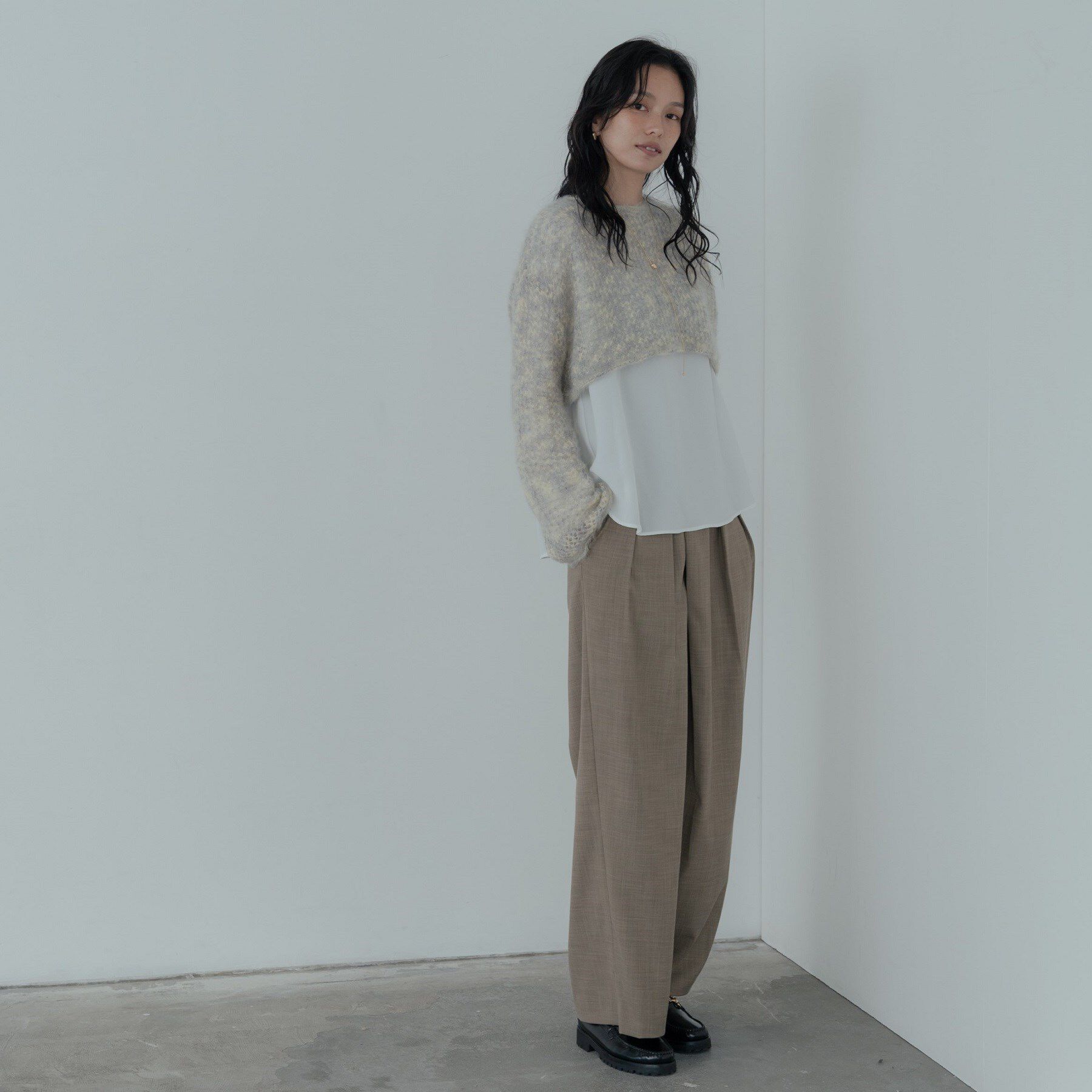 GALLEST「センタータックメランジワイドパンツ」|その他|