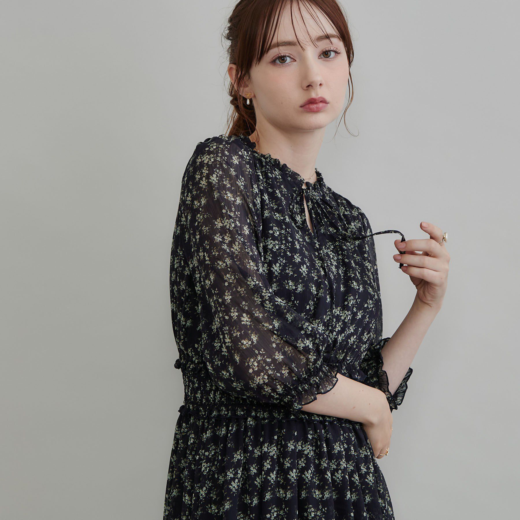 Couture broach「【大人の甘さ・洗濯機可】小花柄ワンピース」|ワンピース|