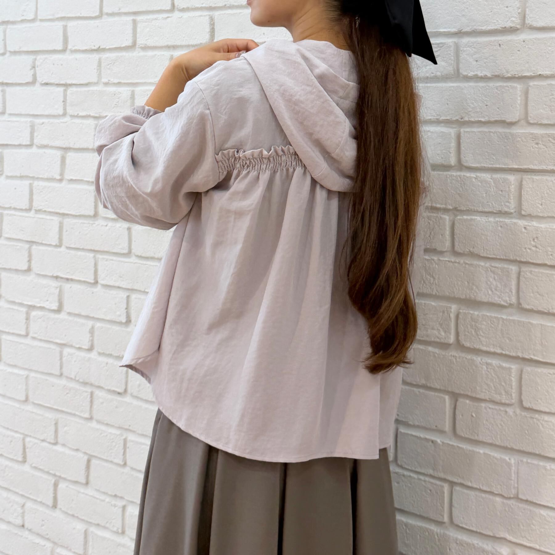 Couture broach「【大人可愛いフーディー】愛されシアーシャツ」|シャツ・ブラウス|