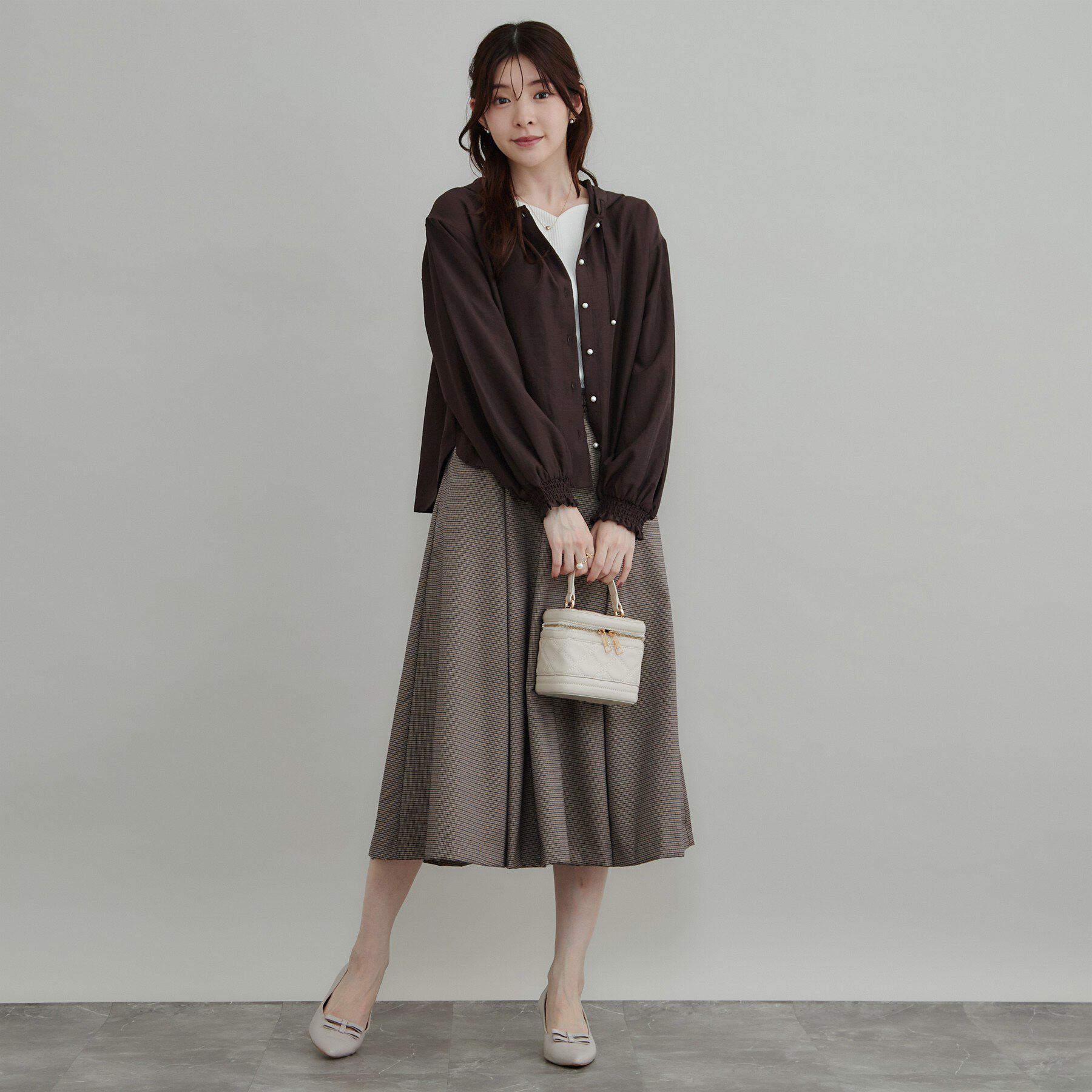 Couture broach「【大人可愛いフーディー】愛されシアーシャツ」|シャツ・ブラウス|