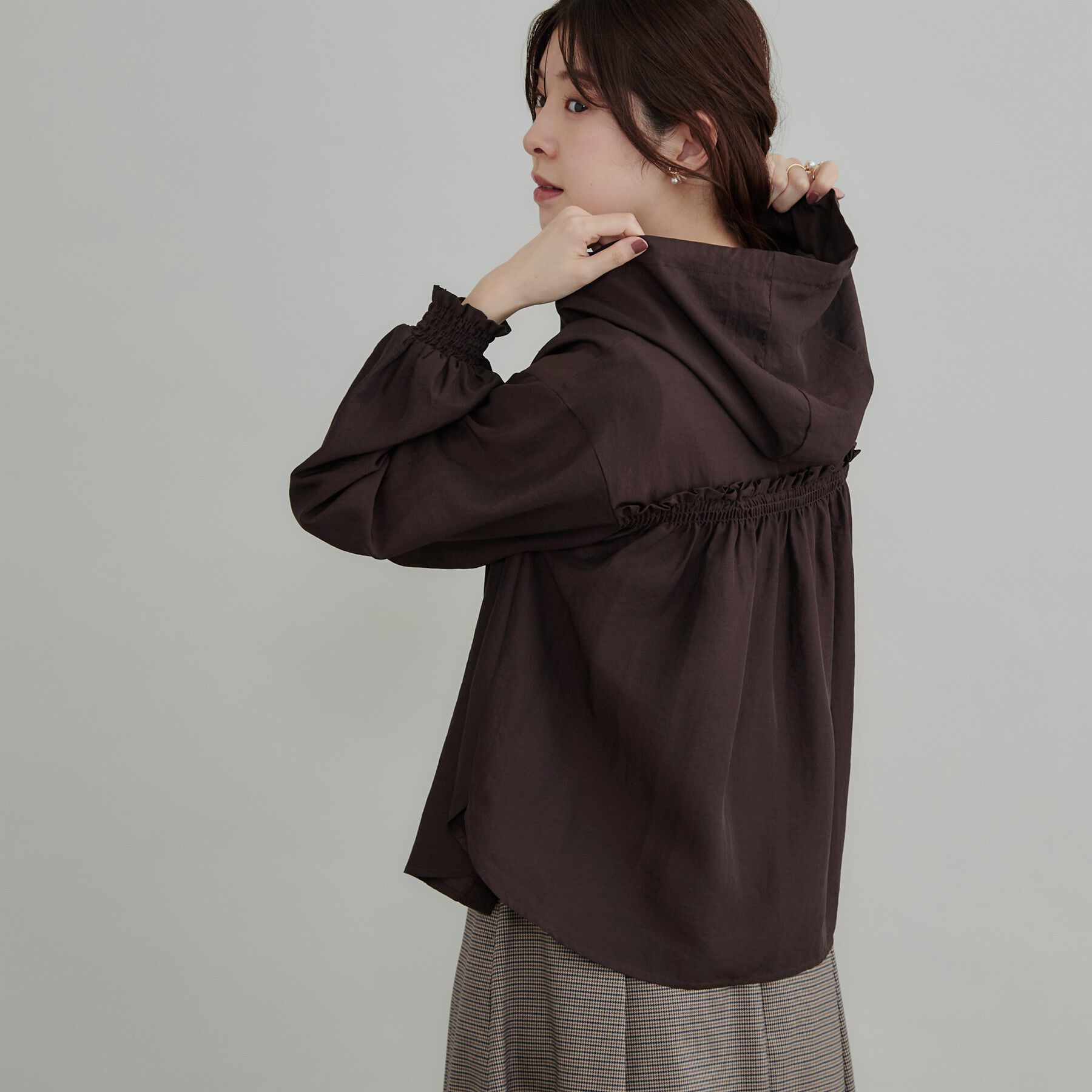 Couture broach「【大人可愛いフーディー】愛されシアーシャツ」|シャツ・ブラウス|