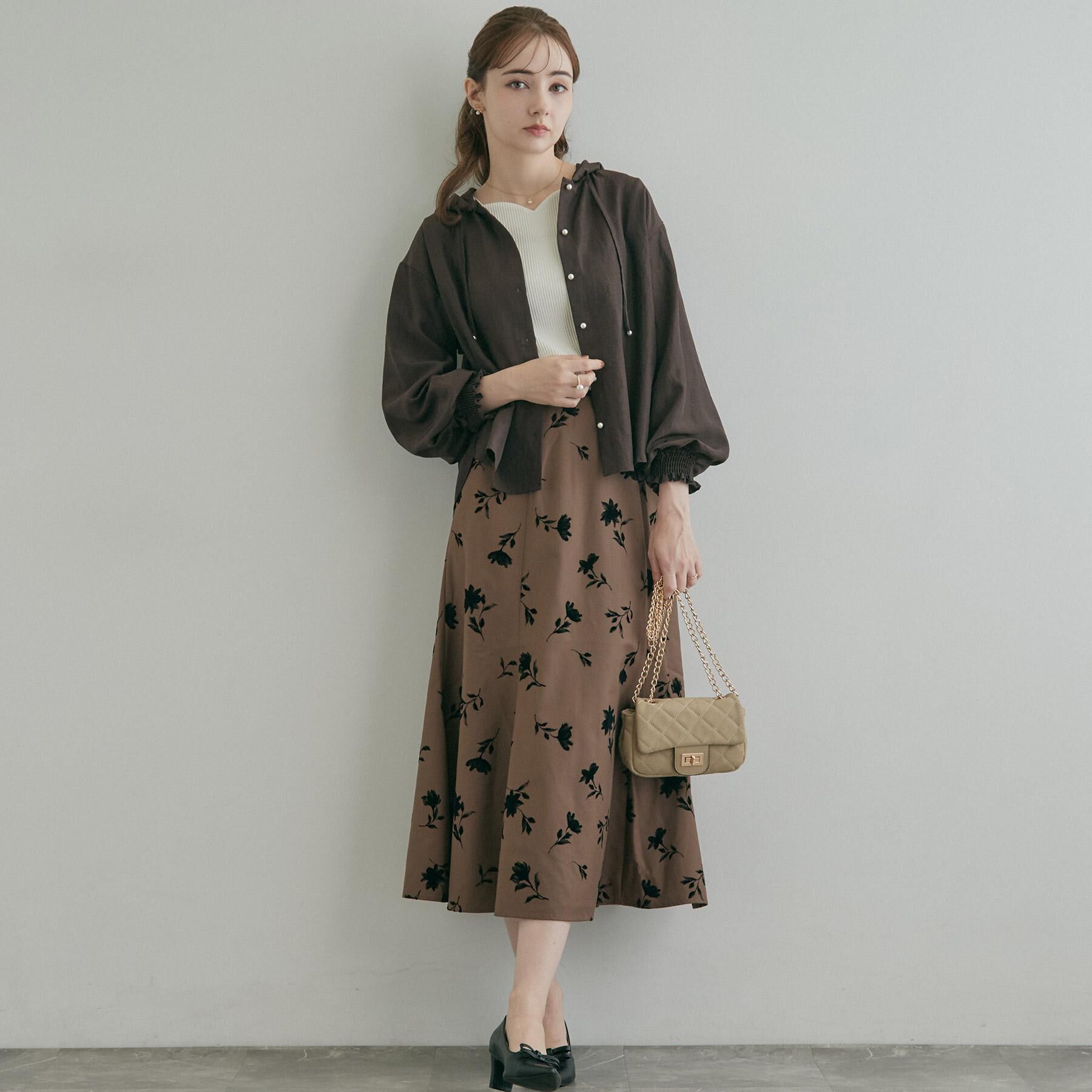 Couture broach「【大人可愛いフーディー】愛されシアーシャツ」|シャツ・ブラウス|
