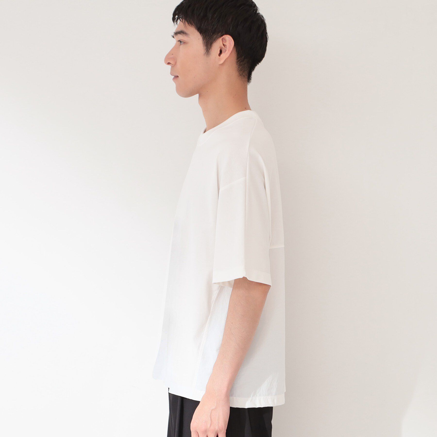 THE SHOP TK「【ゆったりシルエット】前後切り替え 半袖Tシャツ」|Tシャツ・カットソー|
