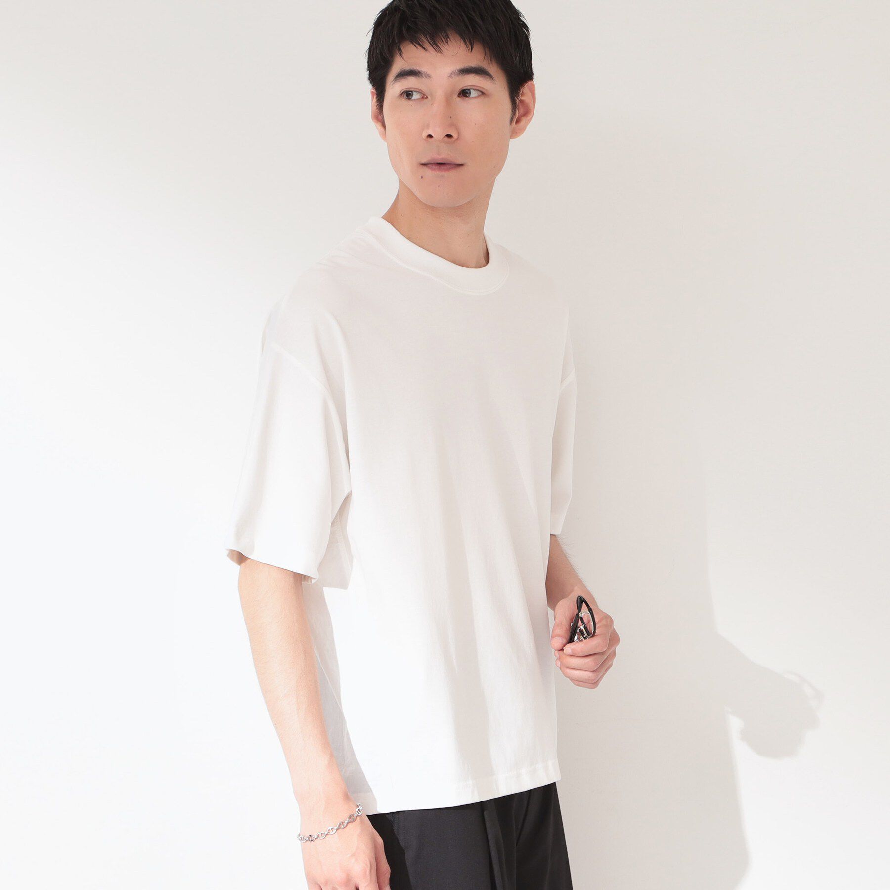 THE SHOP TK「【ゆったりシルエット】前後切り替え 半袖Tシャツ」|Tシャツ・カットソー|