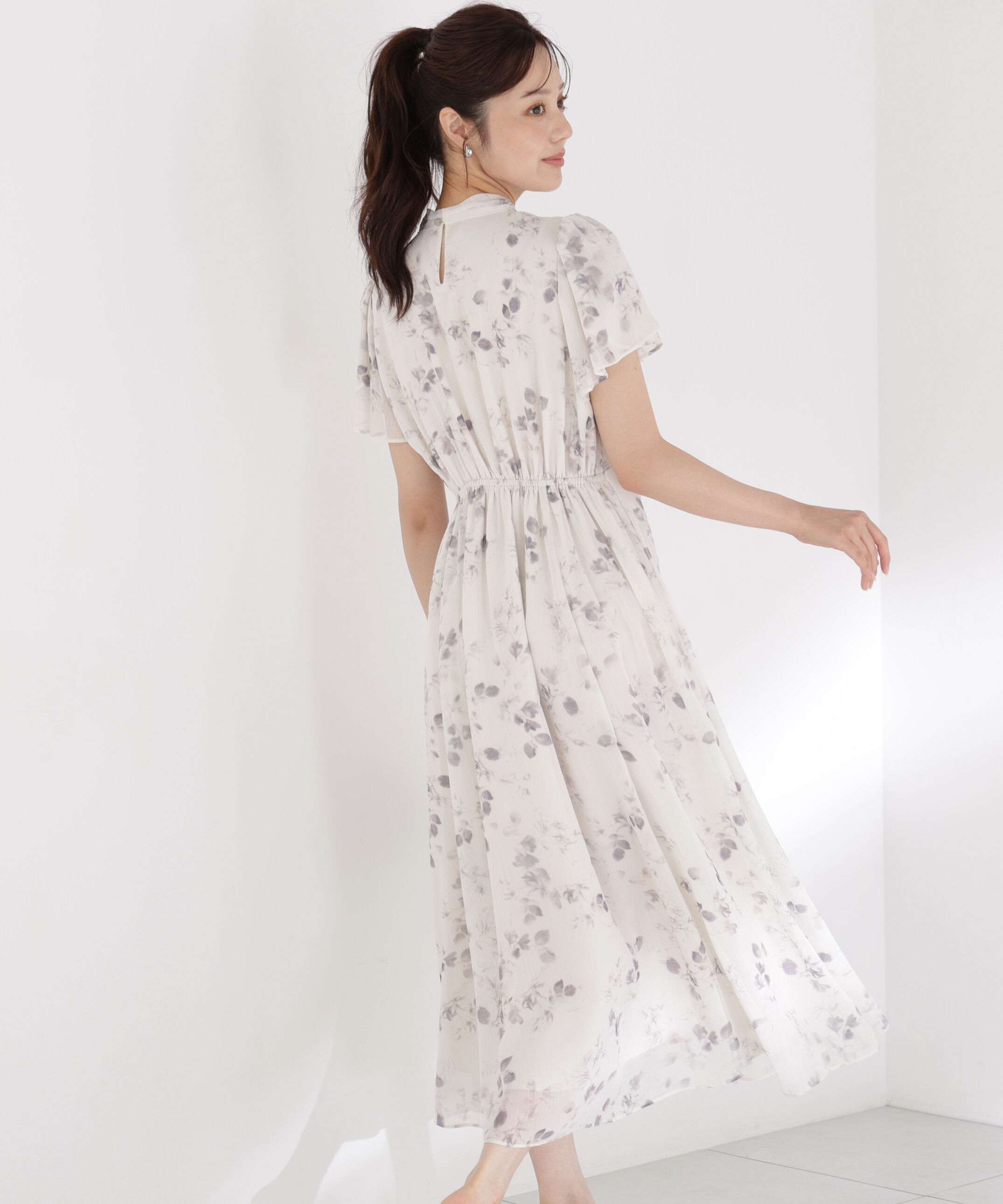 PROPORTION BODY DRESSING「フラワープリントボウタイワンピース」|ワンピース|