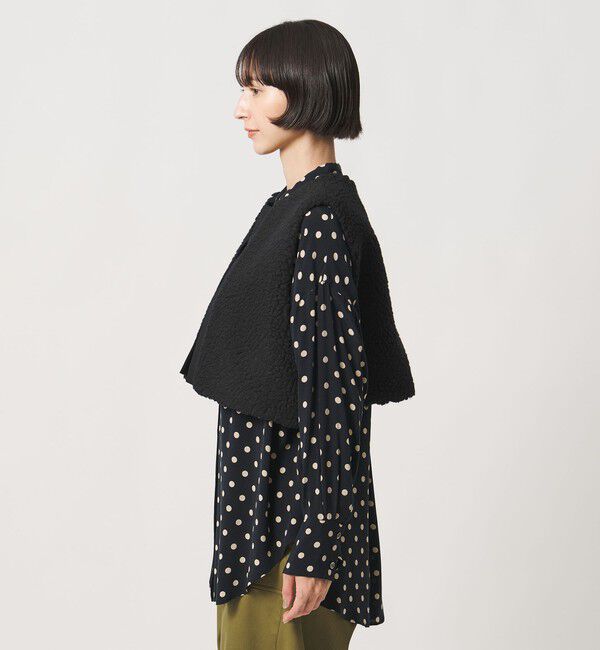 UNITED ARROWS「＜SACRA＞ボア ショート ベスト」|ベスト・ジレ|