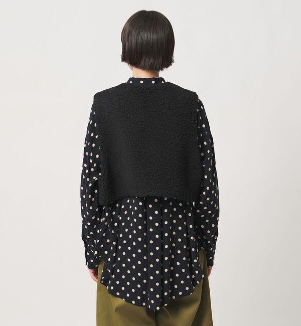 UNITED ARROWS「＜SACRA＞ボア ショート ベスト」|ベスト・ジレ|