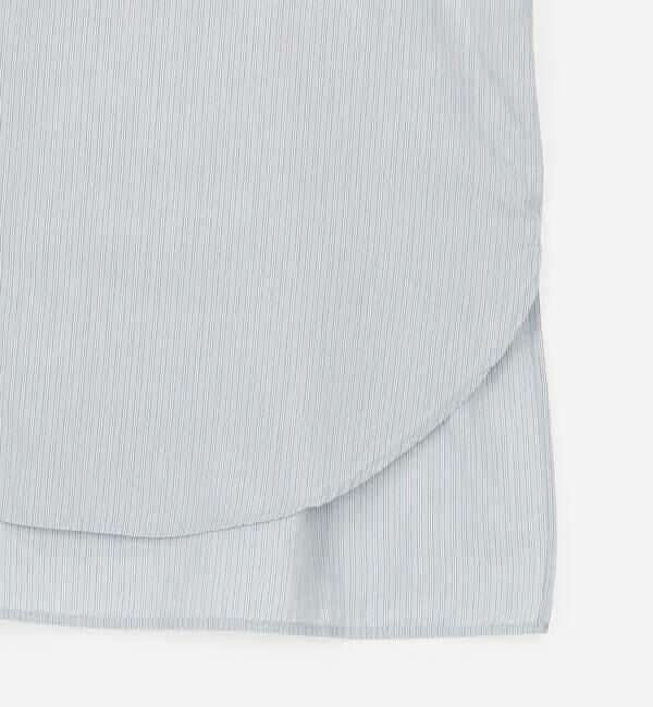  「INDIA INDUSTRY | コットン バンドカラーブザムチュニックシャツ STRIPE WOMEN」|シャツ・ブラウス|