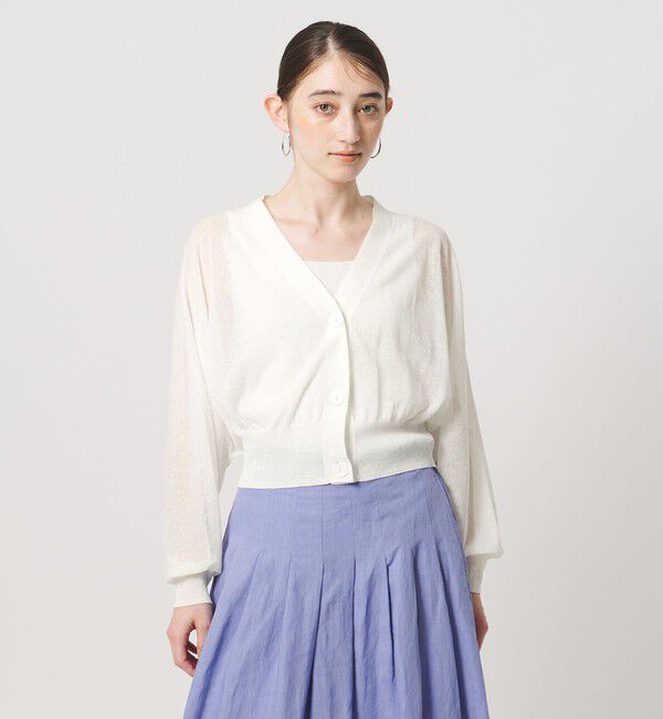 UNITED ARROWS「ドルマンスリーブ カーディガン ‐ウォッシャブル‐」|カーディガン|WHITE