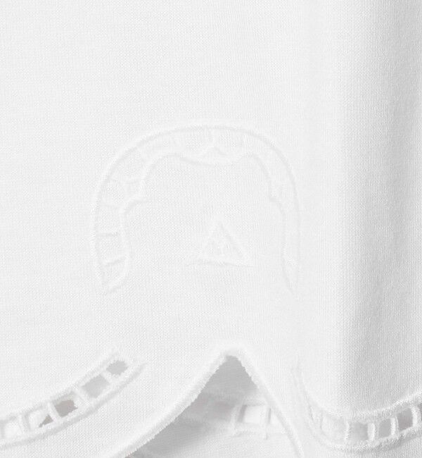 UNITED ARROWS「エンブロイダリー スカラップ Tシャツ」|Tシャツ・カットソー|