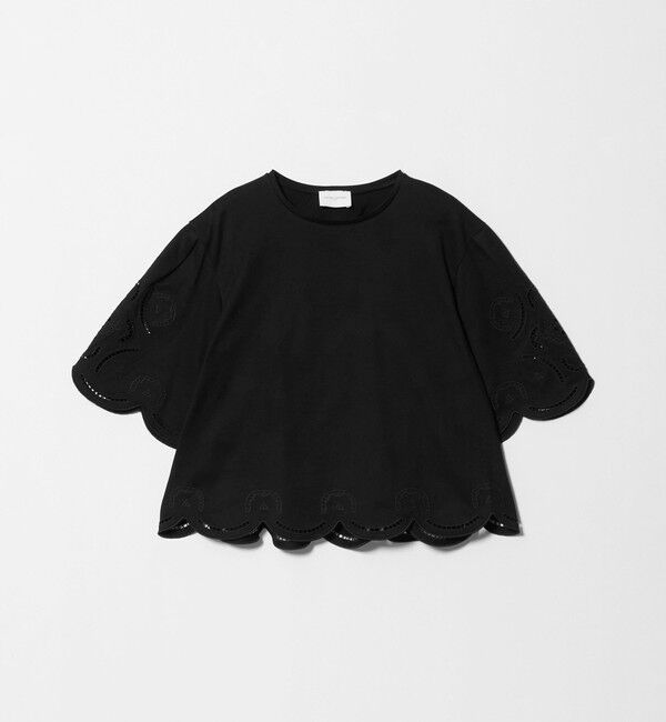 UNITED ARROWS「エンブロイダリー スカラップ Tシャツ」|Tシャツ・カットソー|
