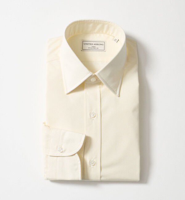 UNITED ARROWS「THOMAS MASON ポプリン ショートポイント レギュラーカラーシャツ」|シャツ・ブラウス|NATURAL