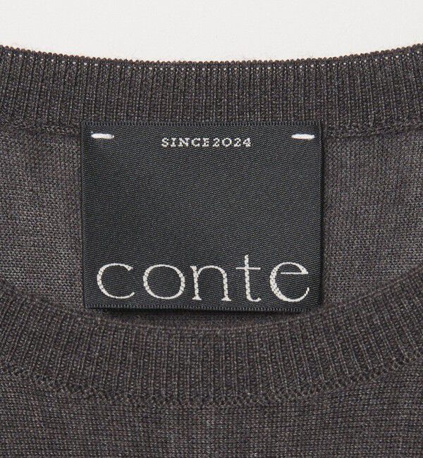 conte「＜conte＞ドルマン クルーネックニット」|ニット・セーター|