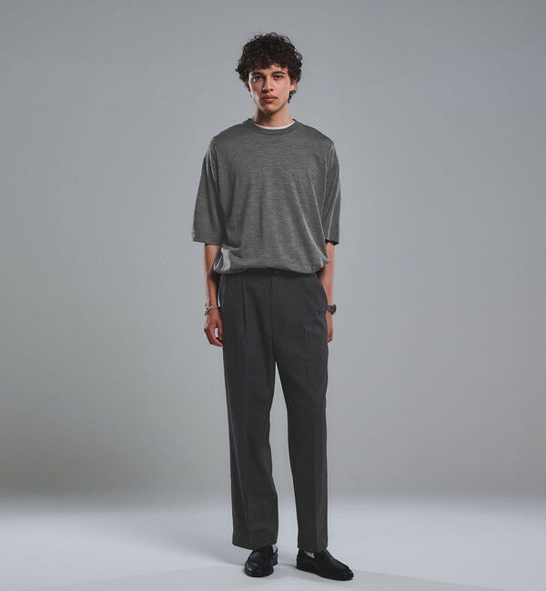 UNITED ARROWS green label relaxing「TR 和紙 2プリーツ スラックス W4」|スラックス|