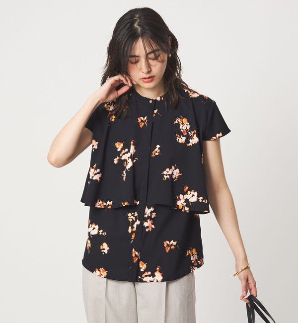 UNITED ARROWS green label relaxing「フラワー ヨーク フレア ブラウス マシンウォッシャブル・接触冷感」|シャツ・ブラウス|その他1