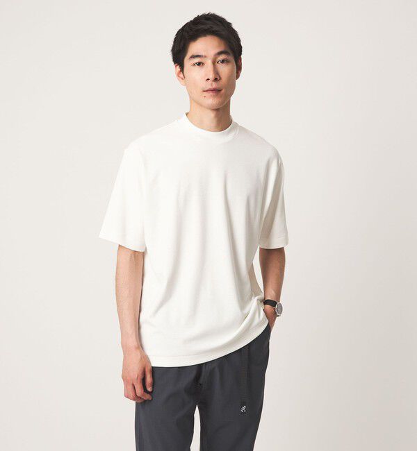 UNITED ARROWS green label relaxing「小野メリヤス ハイツイスト 半袖 Tシャツ -UVカット・吸水速乾-」|Tシャツ・カットソー|WHITE