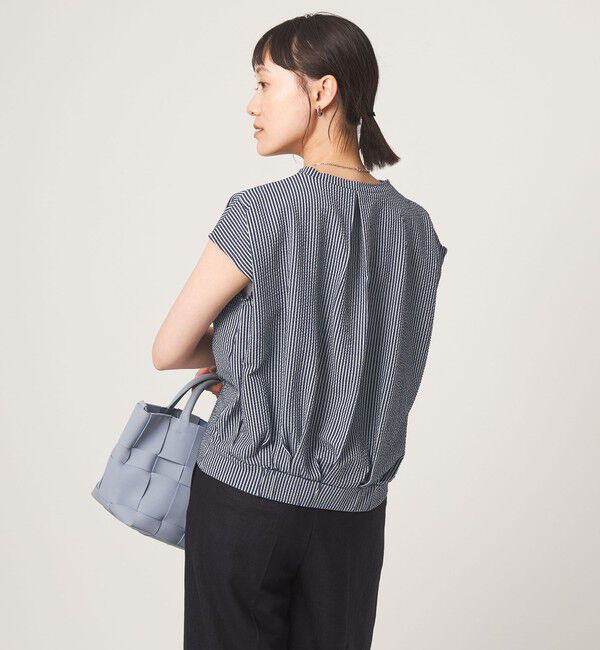 UNITED ARROWS green label relaxing「サッカー タック フレンチスリーブ カットソー UVカット」|Tシャツ・カットソー|
