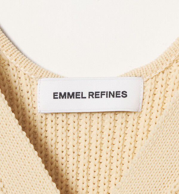 EMMEL REFINES「＜EMMEL REFINES＞EM チュールカサネ チュニック ベスト」|ニット・セーター|