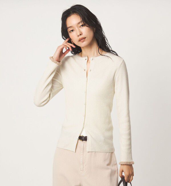 UNITED ARROWS green label relaxing「ハイショク リブ ニット カーディガン」|カーディガン|