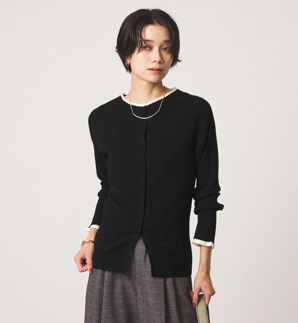 UNITED ARROWS green label relaxing「ハイショク リブ ニット カーディガン」|カーディガン|