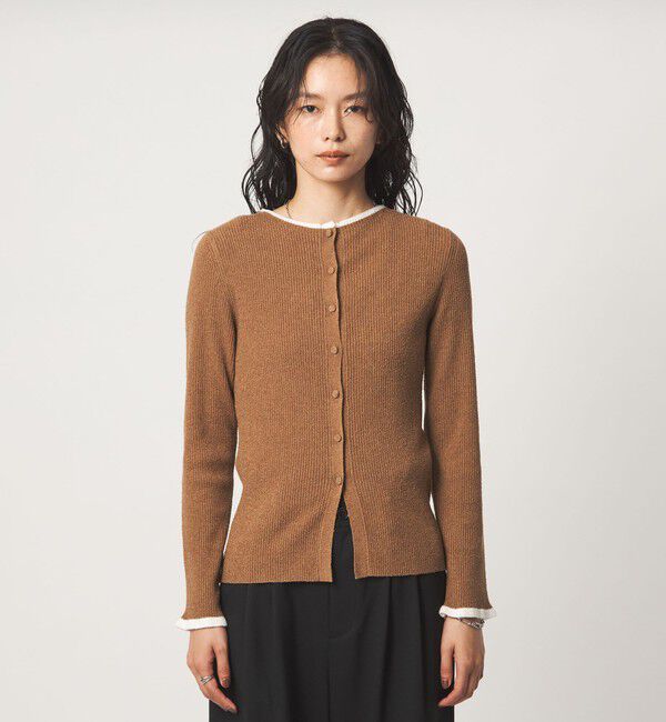 UNITED ARROWS green label relaxing「ハイショク リブ ニット カーディガン」|カーディガン|