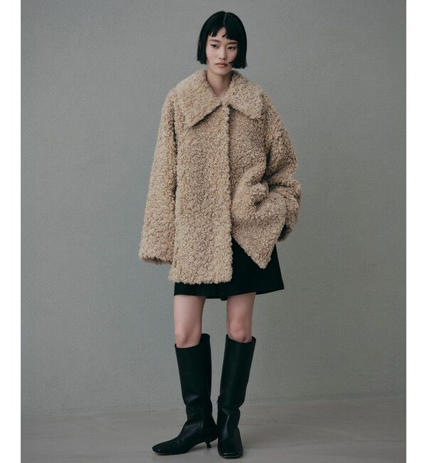 EMMEL REFINES「＜EMMEL REFINES＞EM カーリーボア ミディアム コート」|その他|