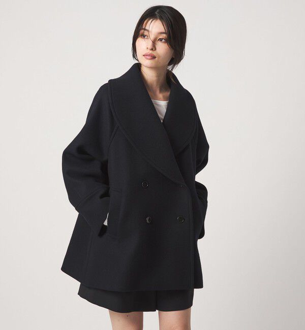 EMMEL REFINES「＜EMMEL REFINES＞EM ショールカラー ダブルボタン コート」|その他|NAVY