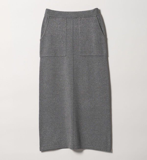 UNITED ARROWS green label relaxing「【WEB限定】＜at ease＞ラメ ニット タイト スカート」|タイト|DK.GRAY