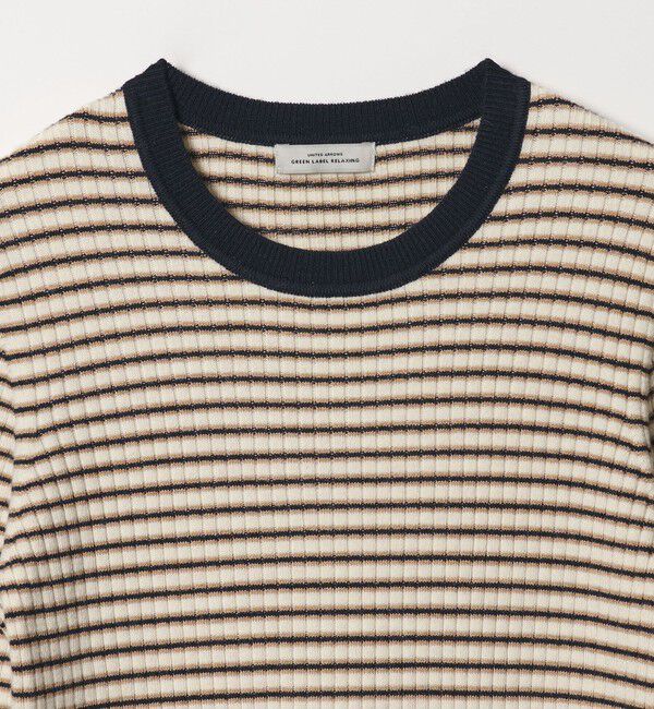 UNITED ARROWS green label relaxing「【WEB限定】＜at ease＞マルチボーダー プルオーバー ニット」|ニット・セーター|
