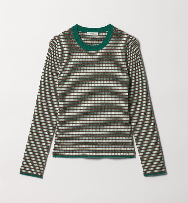 UNITED ARROWS green label relaxing「【WEB限定】＜at ease＞マルチボーダー プルオーバー ニット」|ニット・セーター|MD.BROWN