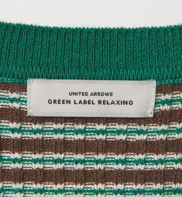 UNITED ARROWS green label relaxing「【WEB限定】＜at ease＞マルチボーダー プルオーバー ニット」|ニット・セーター|