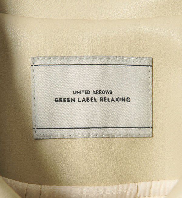 UNITED ARROWS green label relaxing「【WEB限定】＜at ease＞レザーライク ブルゾン」|その他|