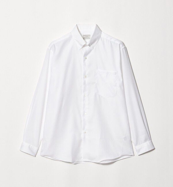 UNITED ARROWS green label relaxing「エブリット コットン ソリッド リラックス スナップ ボタンダウン シャツ -イージーアイロン-」|シャツ・ブラウス|WHITE