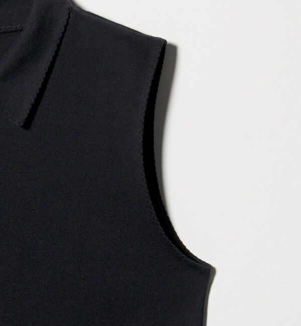 STEVEN ALAN「＜Steven Alan＞コットン ポロカラー ノースリーブ トップス」|Tシャツ・カットソー|