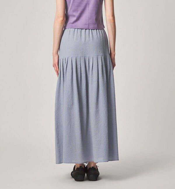 STEVEN ALAN「＜Steven Alan＞コットン サッカー タック ロング スカート」|スカート|
