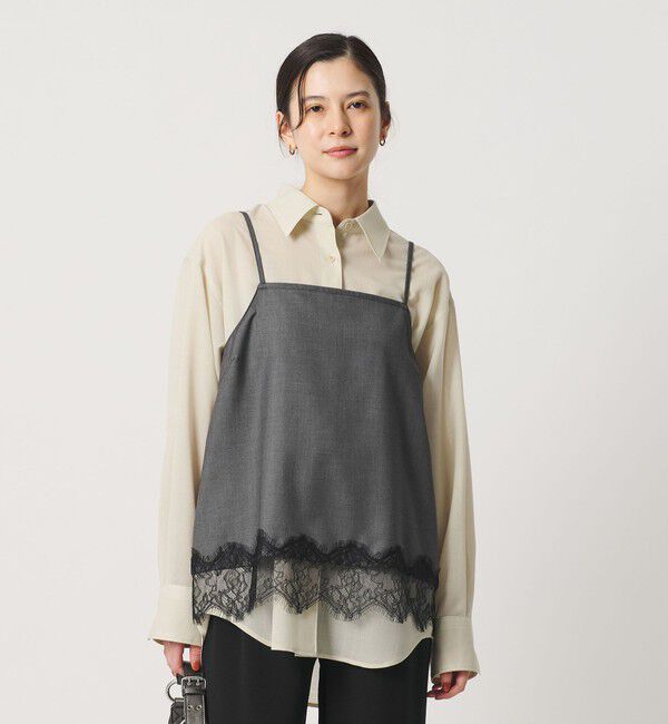 BEAUTY&YOUTH UNITED ARROWS「【WEB限定】レースキャミソール ウォッシャブル」|キャミソール|MD.GRAY