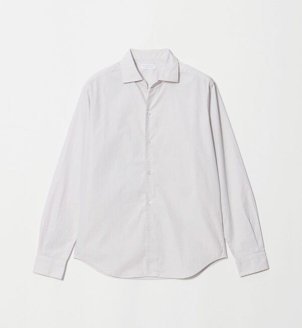 BEAUTY&YOUTH UNITED ARROWS「【WEB限定 WARDROBE SMART】コットン ワイドカラー スキッパー シャツ」|シャツ・ブラウス|LT.GRAY